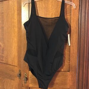 Black One-piece Swimsuit
